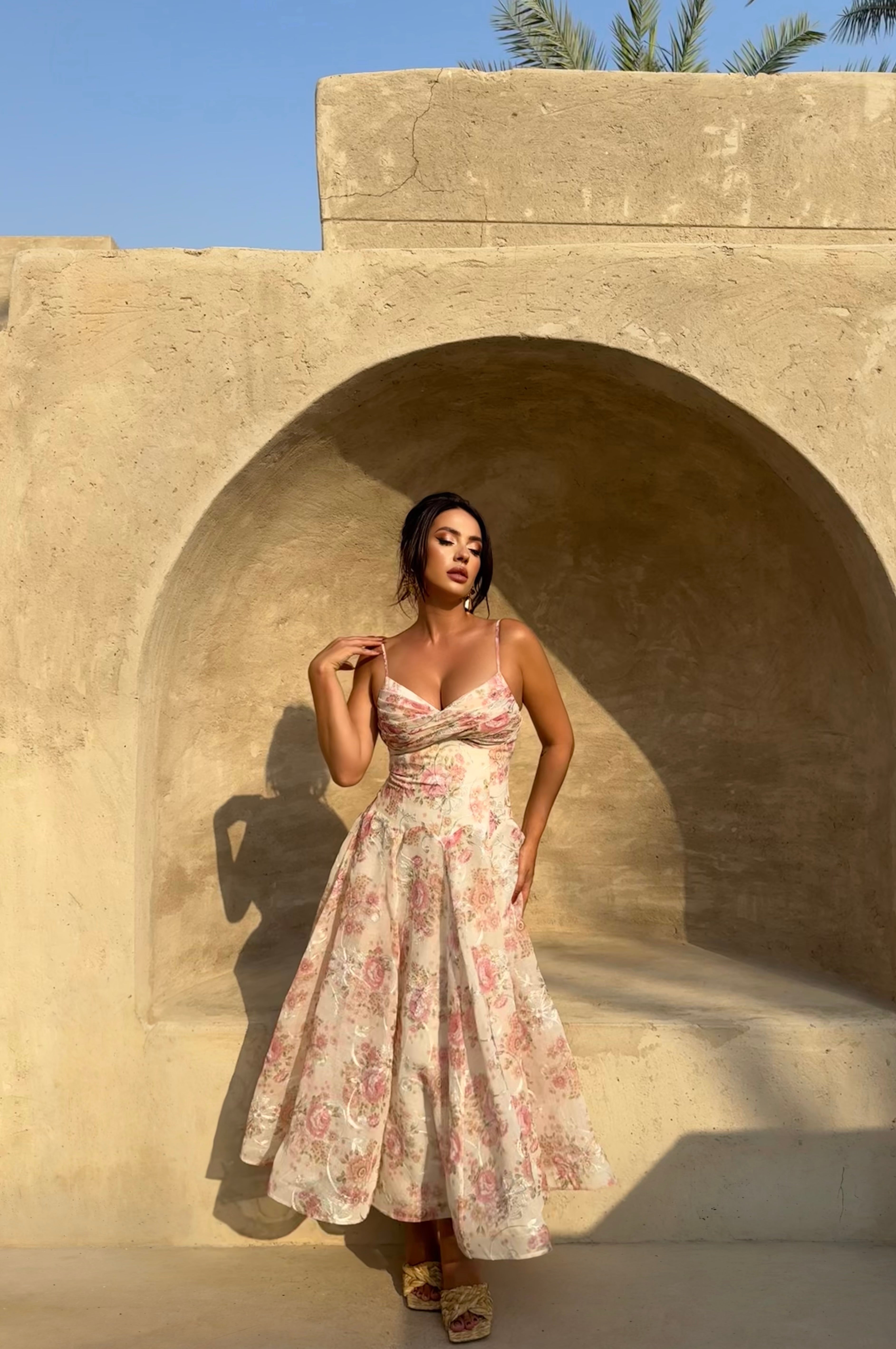 Linen Organza Dress.