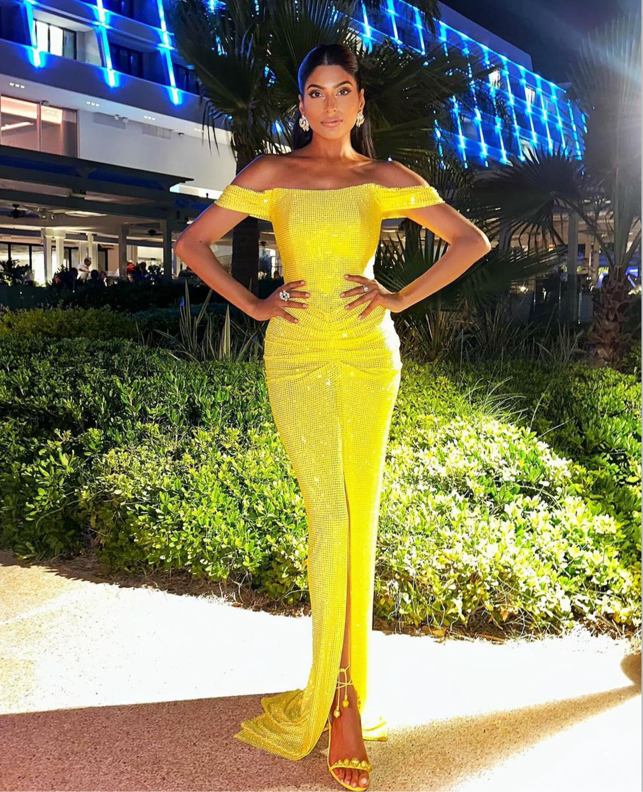 Yellow Corset Dress .