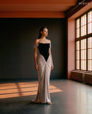Miron Corset Long Dress ED-GRY-002 - tall window room