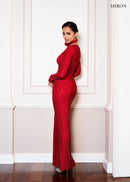 Red Dress With Choker.