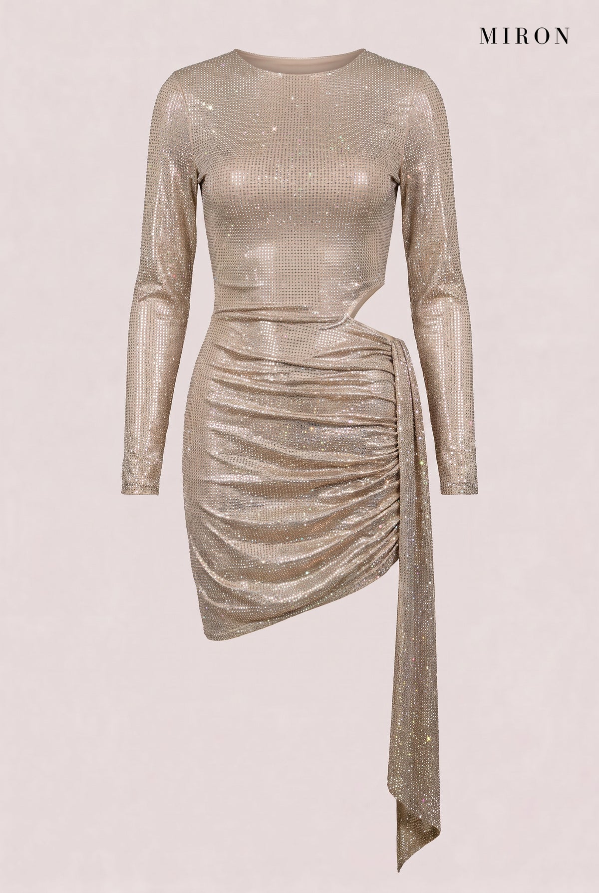 Gold Rainbow Crystal Drape Mini – front view