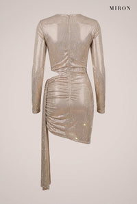 Gold Rainbow Crystal Drape Mini – back view