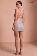 Silver Crystal Racerback Mini – studio, back