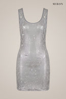 Silver Crystal Racerback Mini – front view