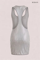 Silver Crystal Racerback Mini – back view