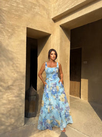 Linen corset dress.