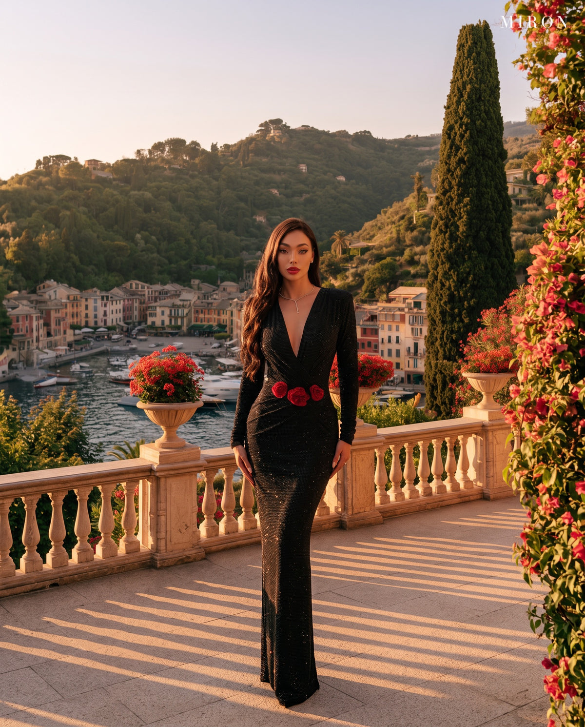 Black Dress With Roses