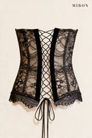 Black Lace Corset Top – back view