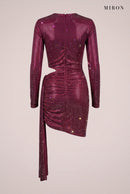 Burgundy Rainbow Crystal Drape Mini – ghost, back