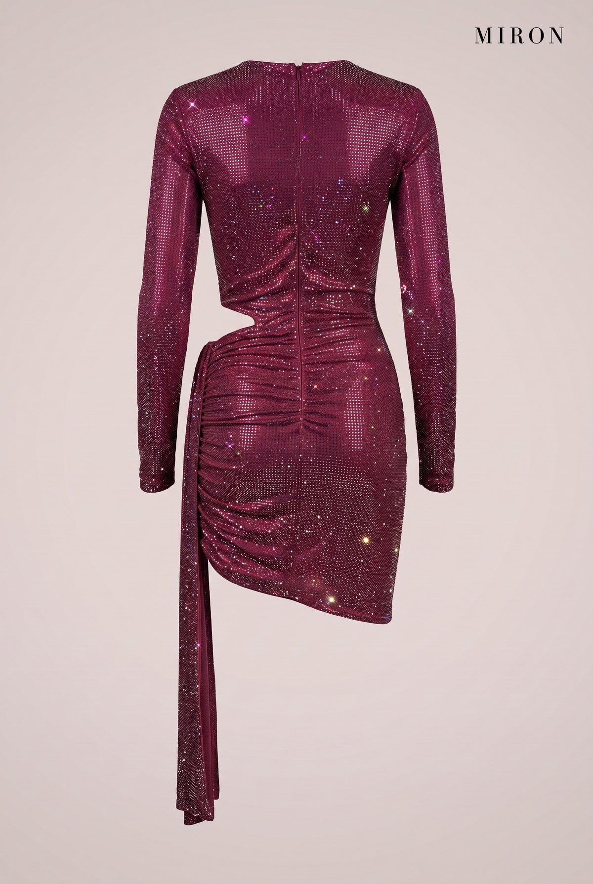 Burgundy Rainbow Crystal Drape Mini – ghost, back