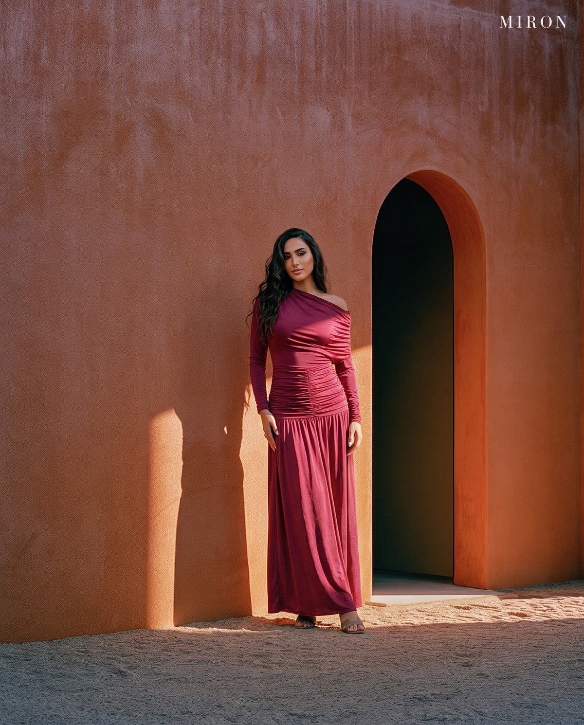 Burgundy Jersey Dress