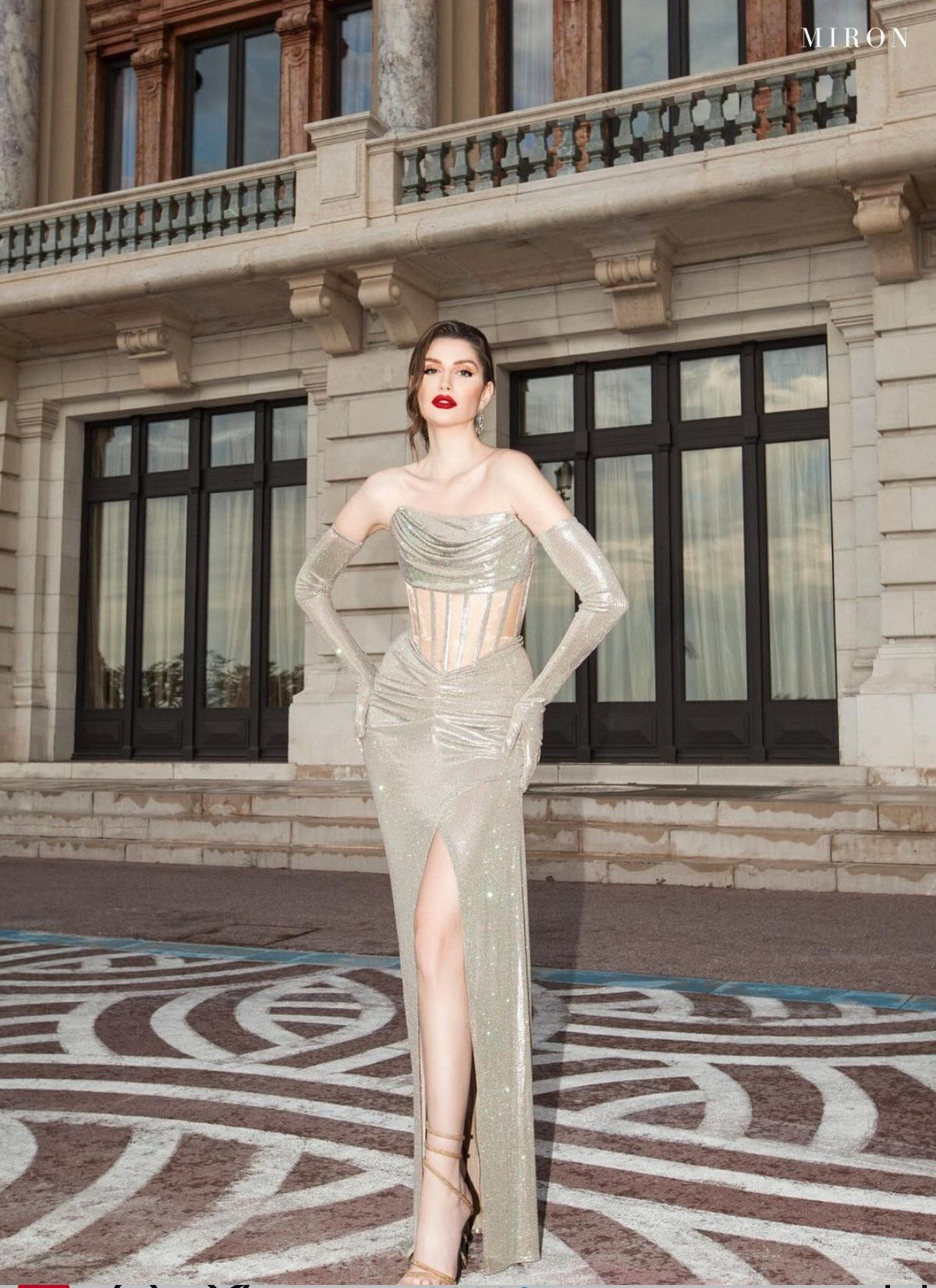 Miron Gold Corset Dress ED-GLD-001 – original photo