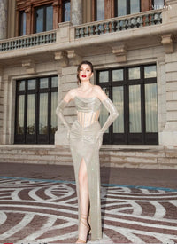 Miron Gold Corset Dress ED-GLD-001 – original photo