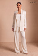 Ivory Satin 3-Piece Set – studio, front
