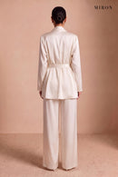 Ivory Satin 3-Piece Set – studio, back