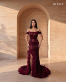 Corset Dress With Feathers - MIRON