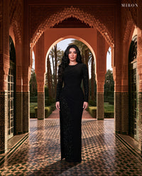 Miron Draped Dress With Crystals ED-MIX-004 – La Mamounia terrace, Marrakech
