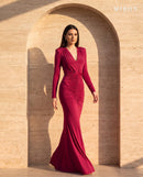 Jersey V/Neck Dress - MIRON