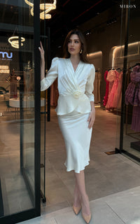 White Set With Flower - MIRON