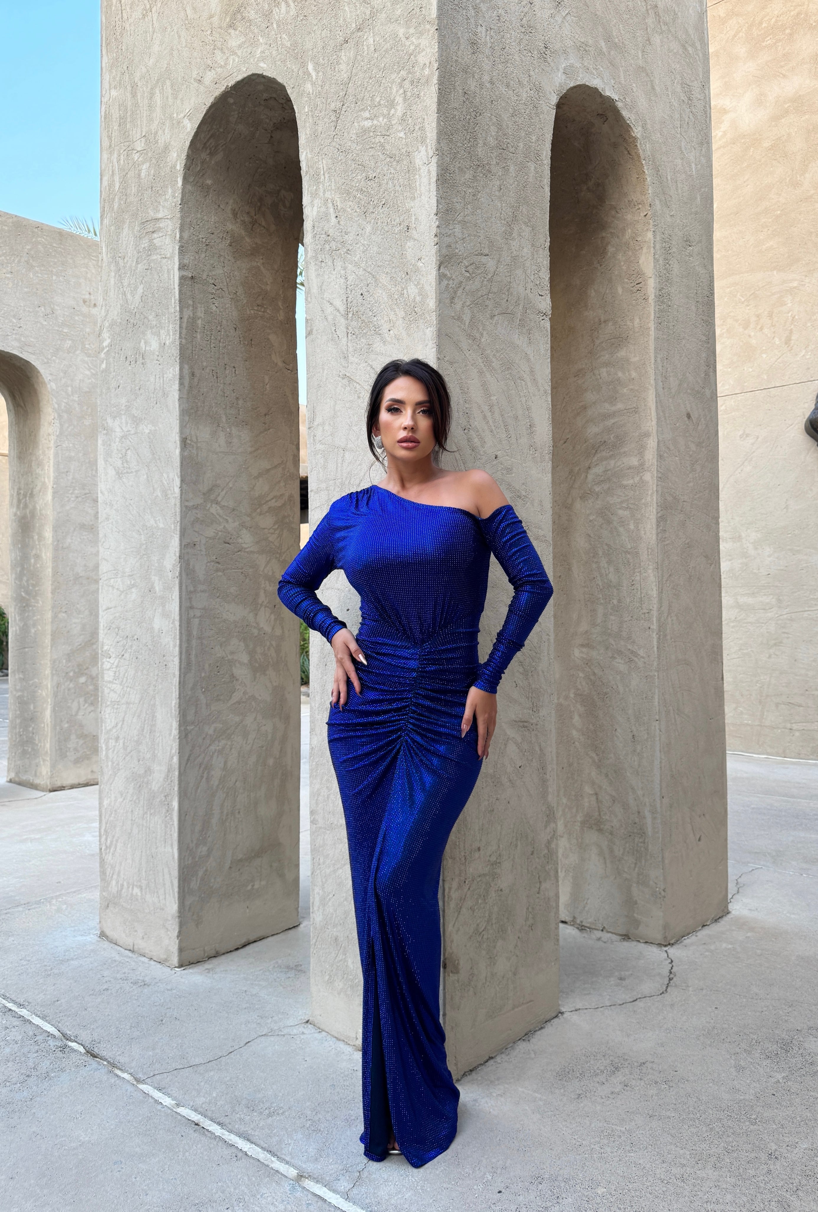 Electric Blue Dress.