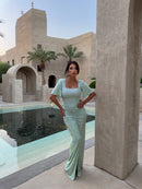 Square Neck Dress.