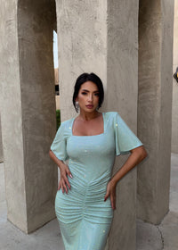 Square Neck Dress.