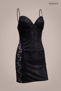 Noir Crystal Lace Mini – ghost, front