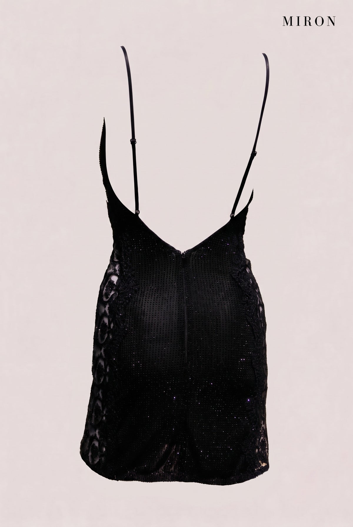 Noir Crystal Lace Mini – ghost, back