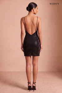 Noir Crystal Lace Mini – studio, back